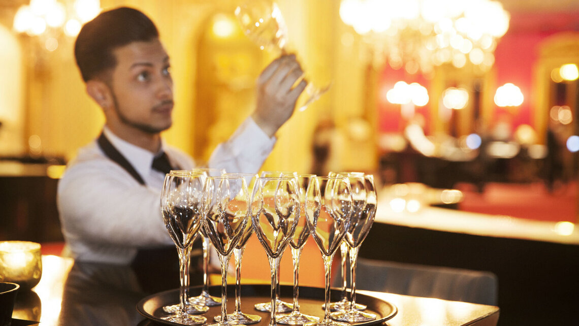 Glass washer M-iClean in the Casino