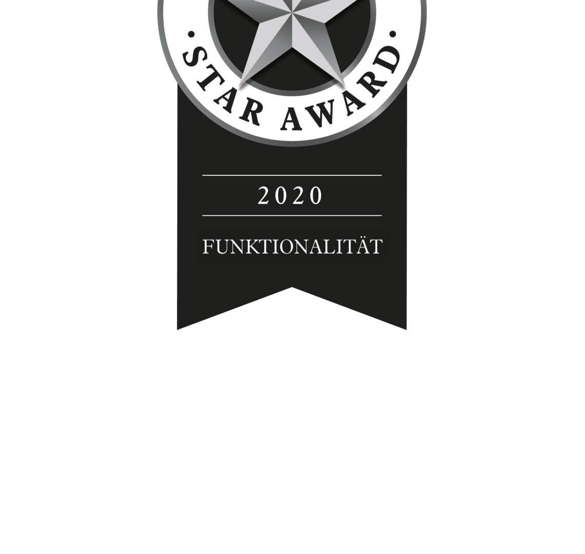 Top hotel Star Award in der Kategorie Funktionalität