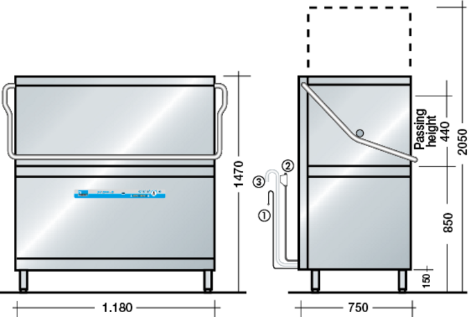 Dimensions of DV 200.2