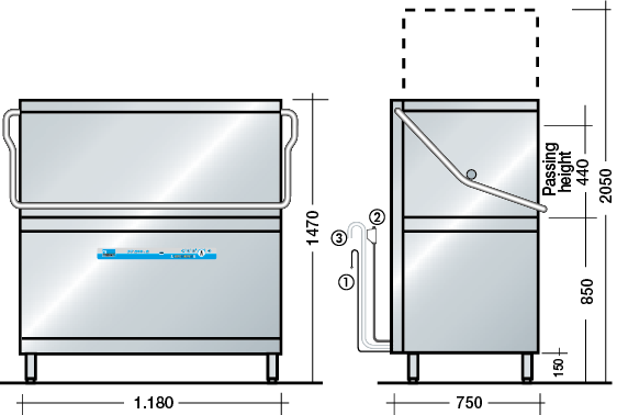 pass through dishwasher 200.2