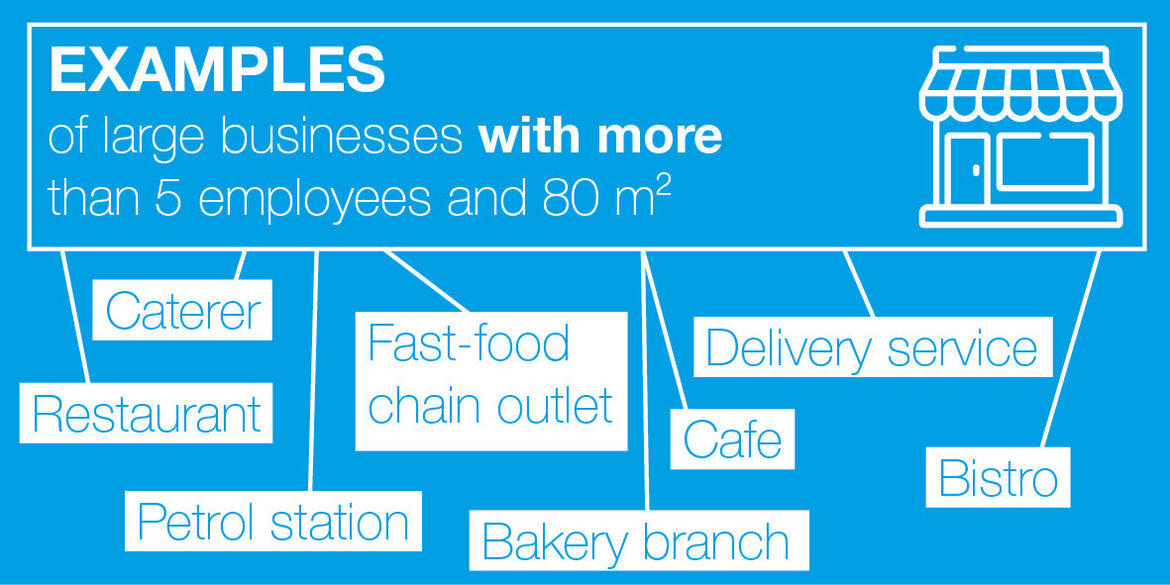Mandatory reuse from 2023 – examples of large businesses