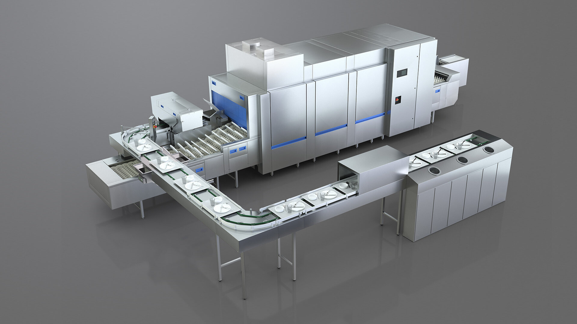 M-iQ BlueFire Bandtransportspülmaschine