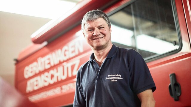Cleaning at Leipzig fire service