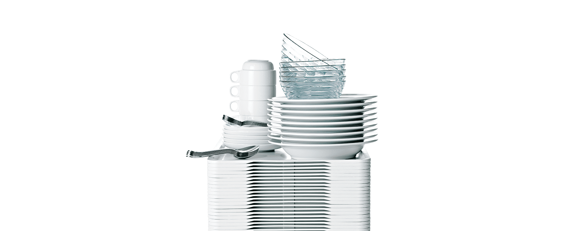 Beförderung von Geschirr