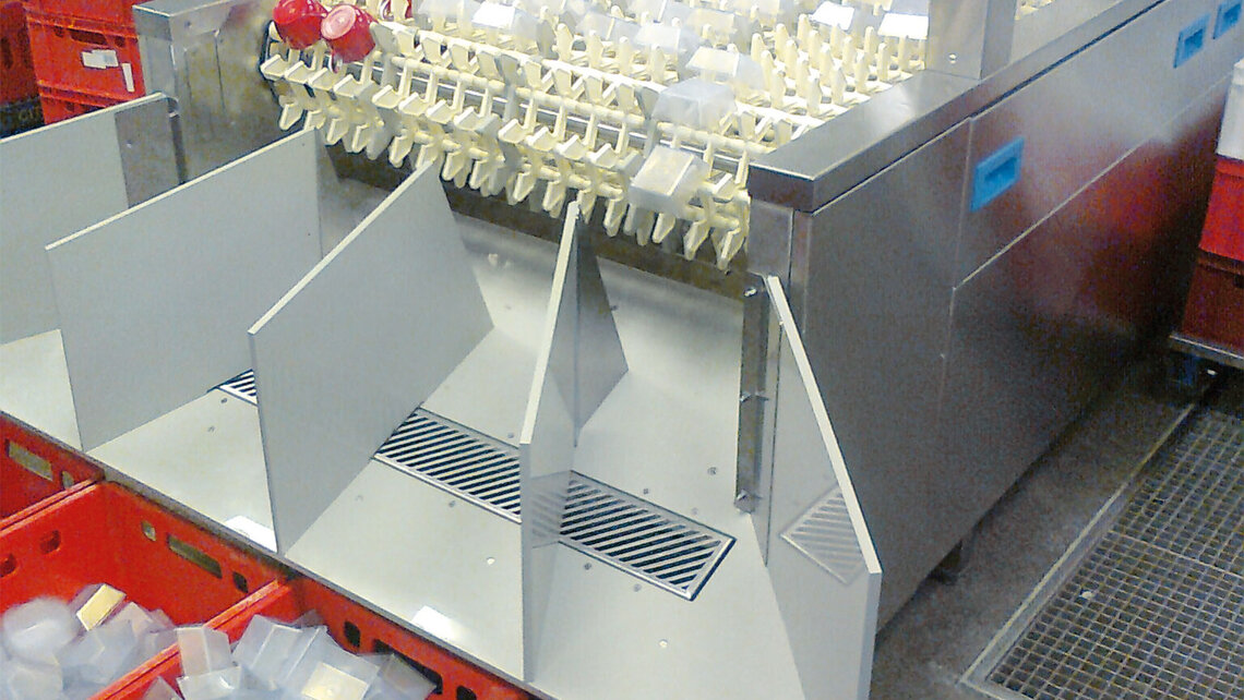 Gate Gourmet Dusseldorf M-iQ dishwashing machine