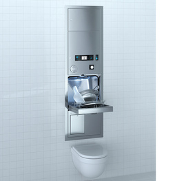 Steckbeckenspueler mit WC