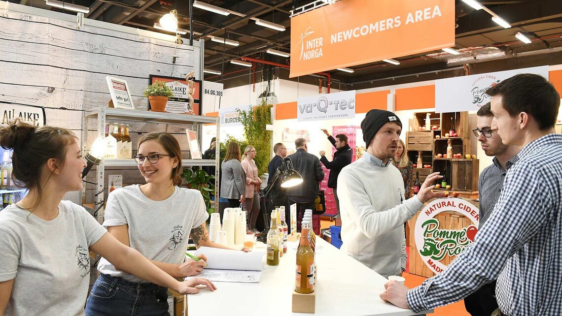 Neue Kooperationspartner und Inspirationen gibt’s in der Newcomer-Area