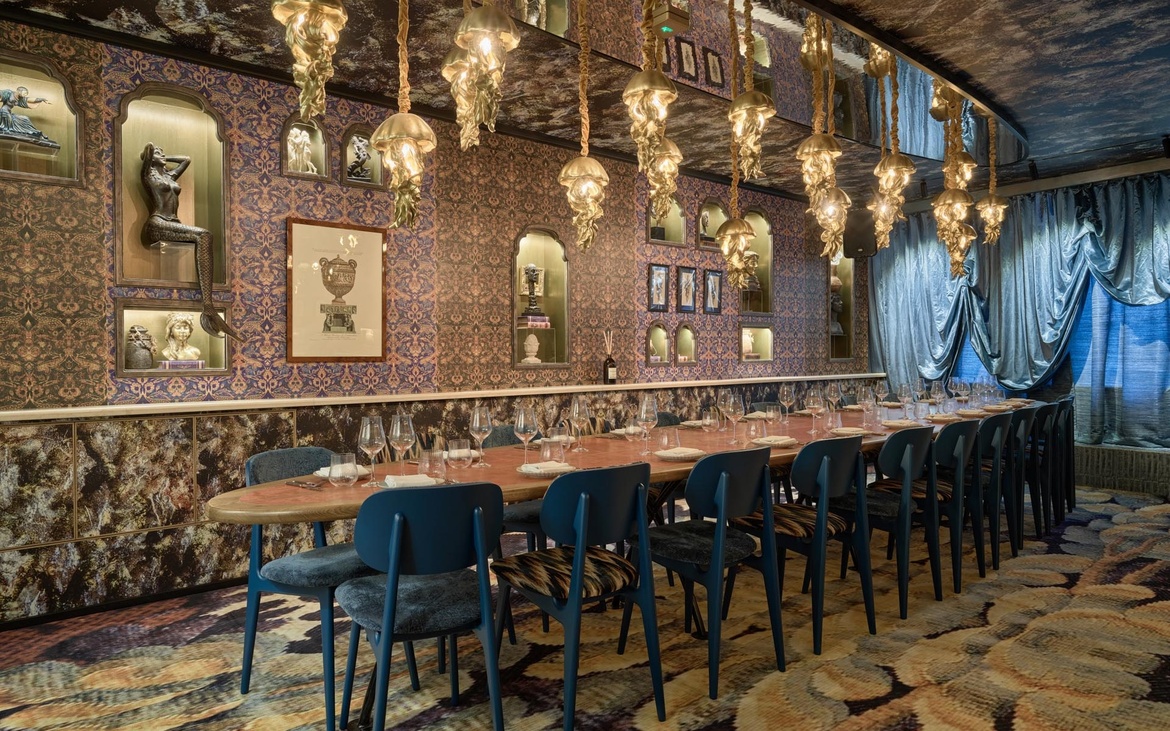 Prive-eetgedeelte van The Siren Amsterdam