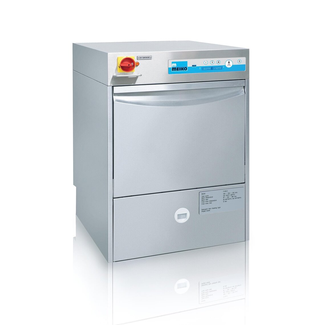 efficient undercounter dishwasher galley