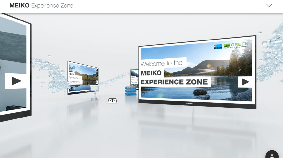 Welcome screen of digital experience platform meiko-experiencezone.com Welcome screen of digital experience platform meiko-experiencezone.com