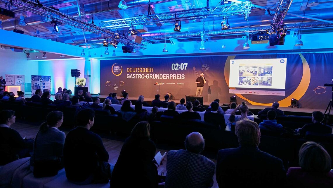 Veranstaltung Deutscher Gastro Gründerpreise auf der Internorga deutsche Gründer präsentieren ihre Start-Up-Idee auf der Internorga