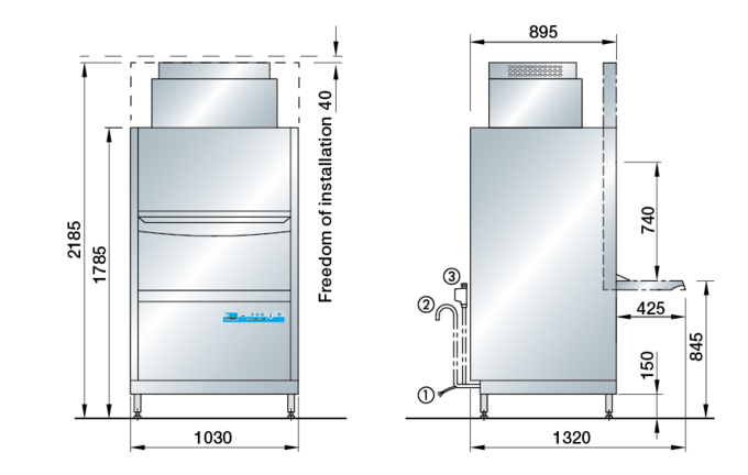 Dimensions FV 130.2 Dimensions of FV 130.2