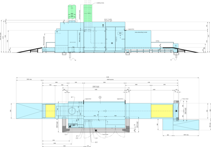 Meiko dimensions BA 251-C