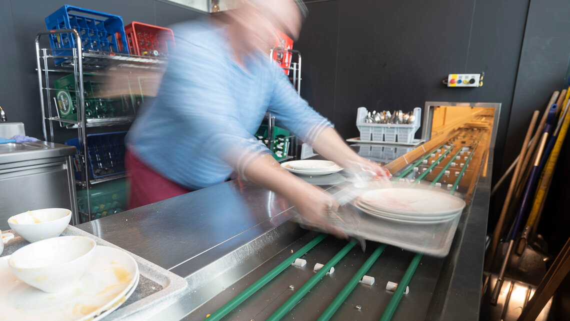 Transportspülmaschine M-iQ im Zillertal
