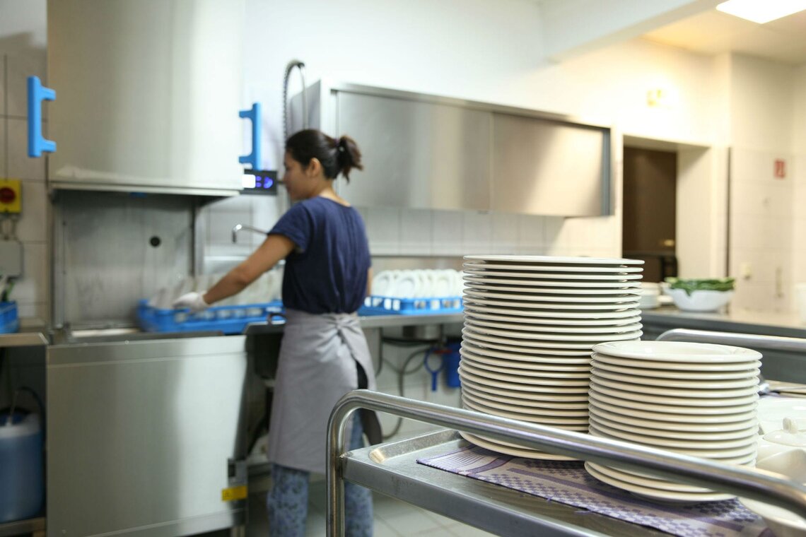 M-iClean H in the wash-up area